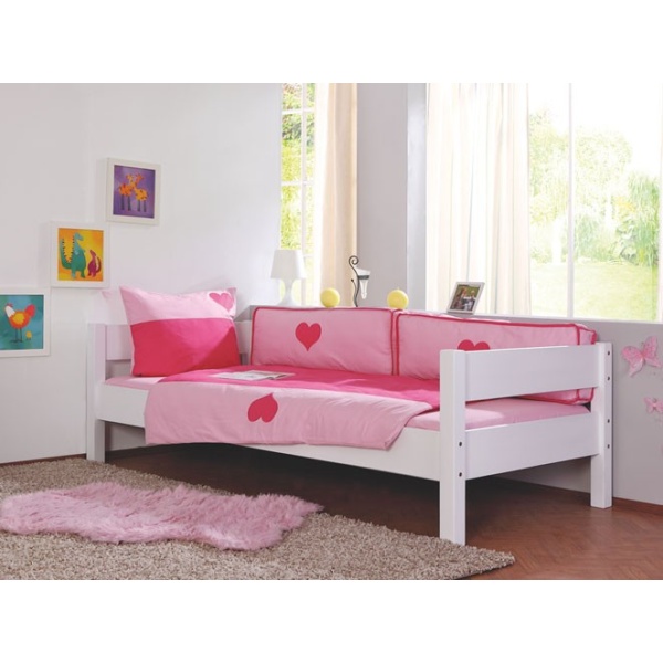 Kinderbettwasche mit rosa herzen