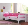 Kinderbettwasche mit rosa und weiß herzen