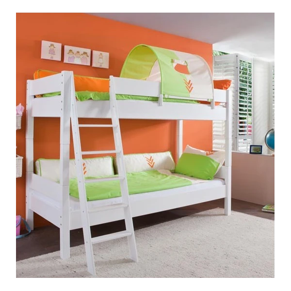 Etagenbett aus Holz weiss