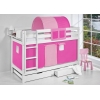 Stockbett mit vorhang pink