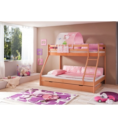 STOCKBETT DOPPELT MIT BETTKASTEN ATHENEA