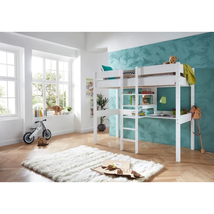 Hochbett mit Schreibtisch 