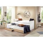 Bett mit Schubladen und Zusatzbett