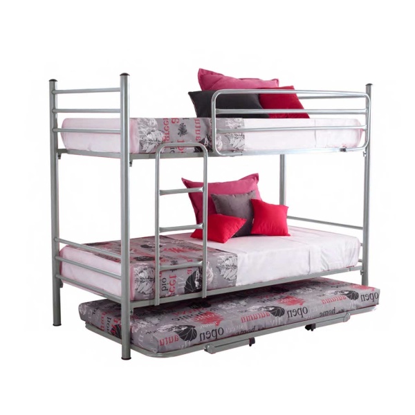 Etagenbett mit Ausziehbares unteres Extrabett 