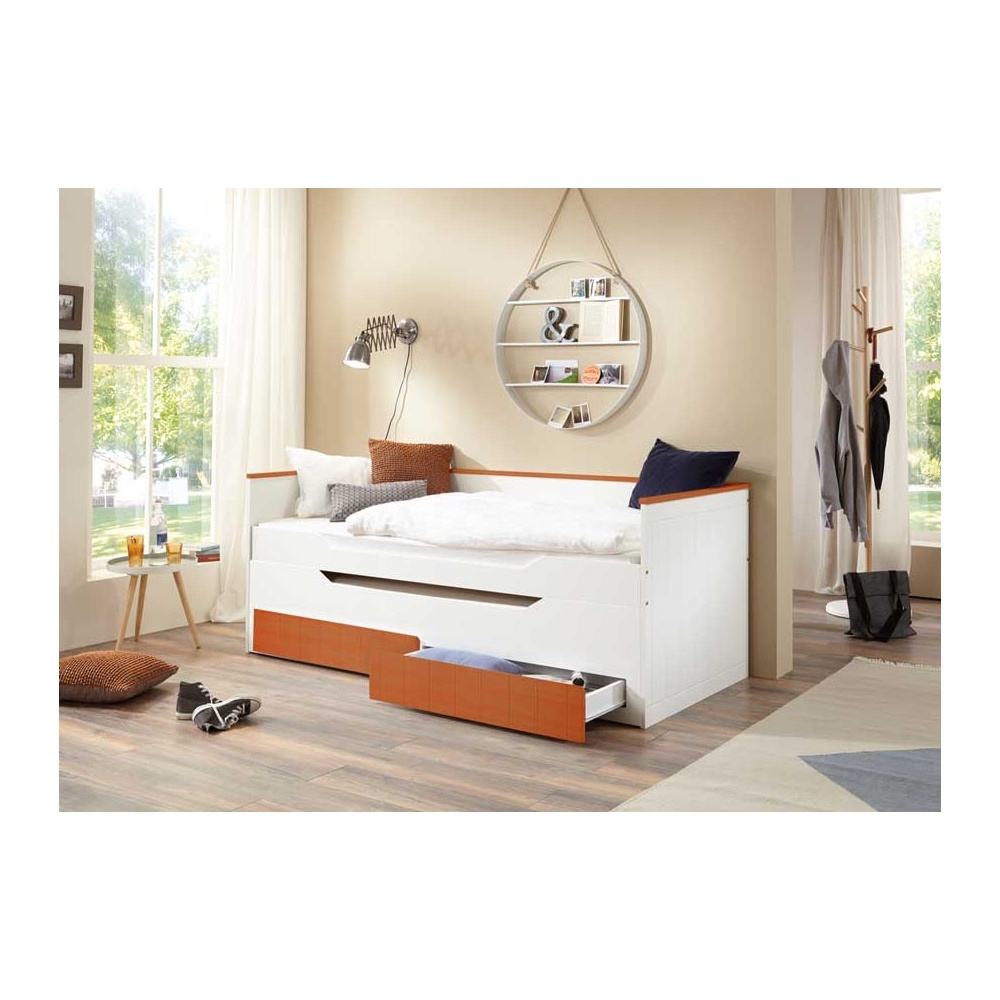 Doppelbett mit Schubladen