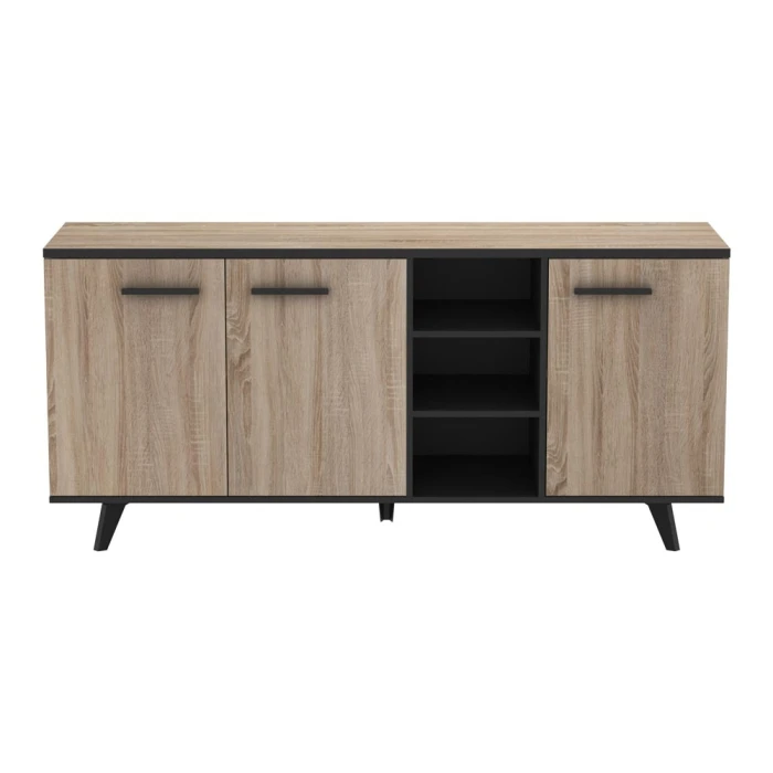 Sideboard 3 Türen 2 Regale