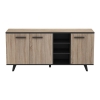 SIDEBOARD 3 TÜREN EBONY