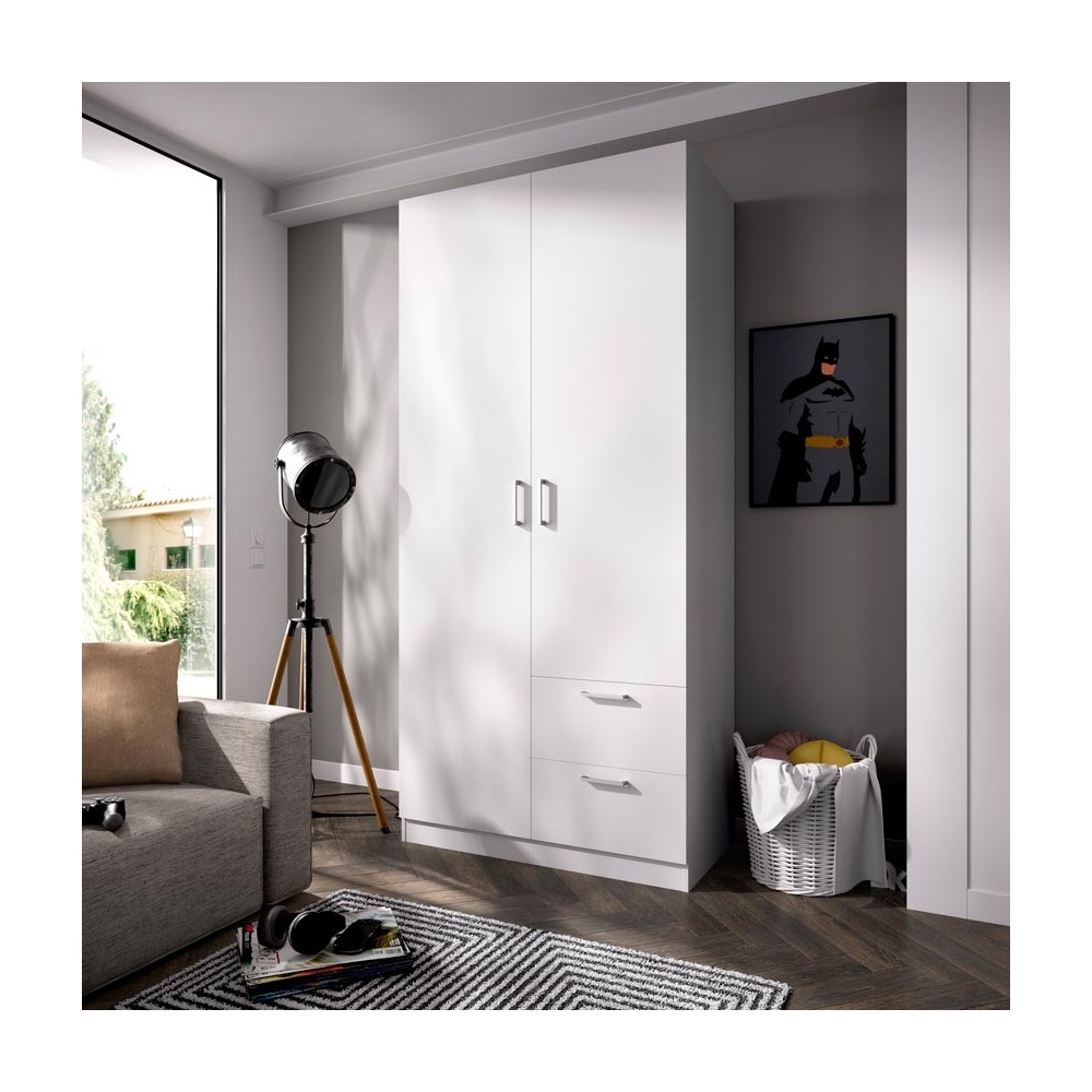 Kleiderschrank 2 turig mit  Schubkasten 