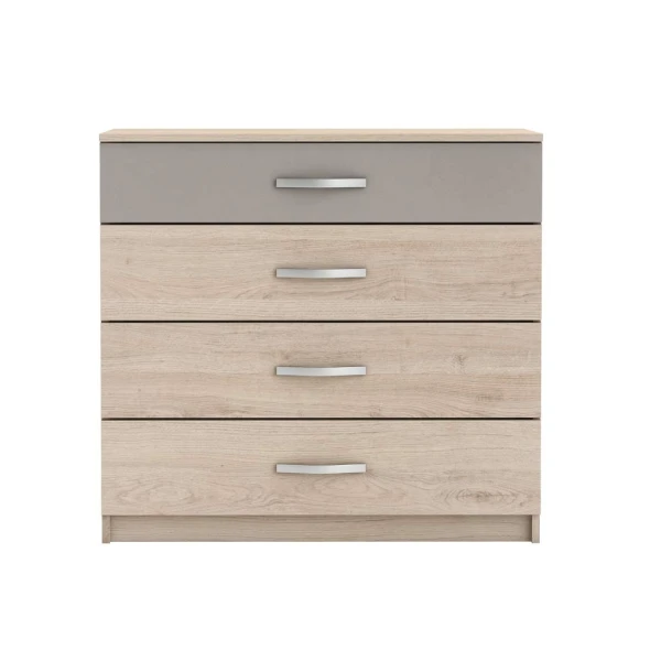 Kommode aus Eichenholz mit vier Schubladen