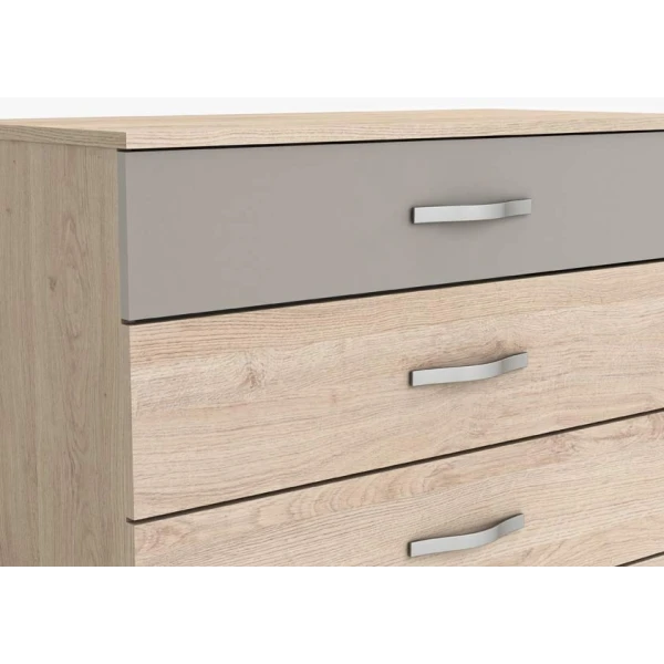 Kommode aus Eichenholz mit vier Schubladen