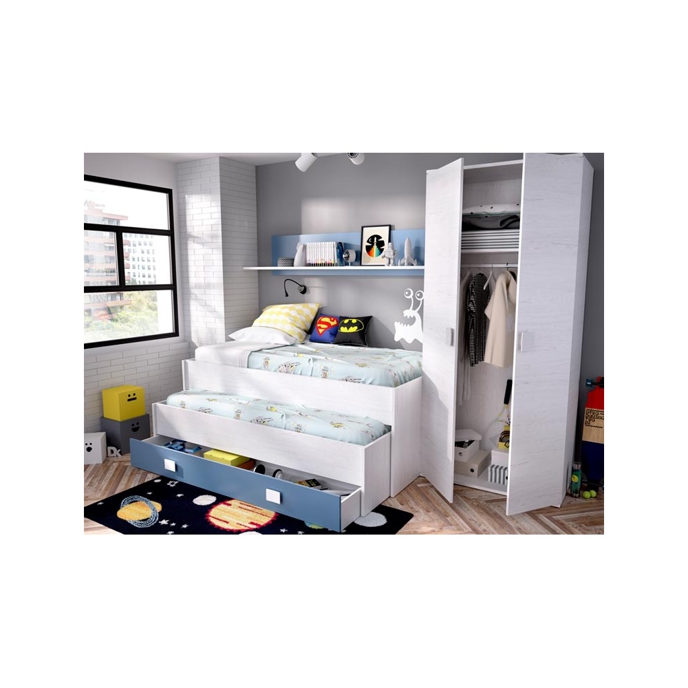 kompactes bett mit bettkasten