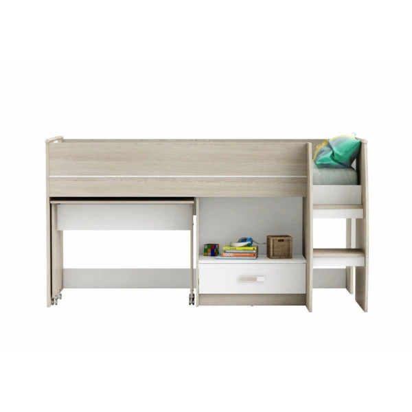 Hochbett mit Schreibtisch Max