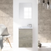 MUEBLE DE BAÑO CON ESPEJO Y LAVABO OAK