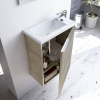 MUEBLE DE BAÑO CON ESPEJO Y LAVABO OAK