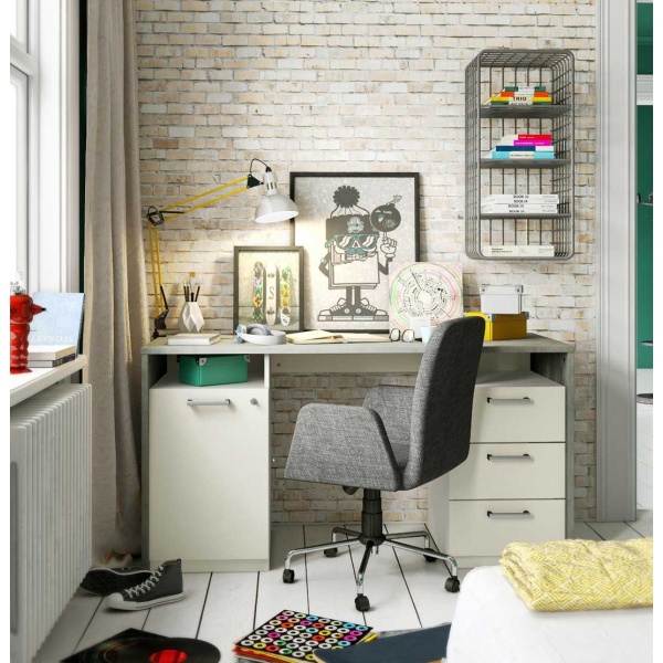 Jugendschreibtisch Mit Schubladen Und Regal