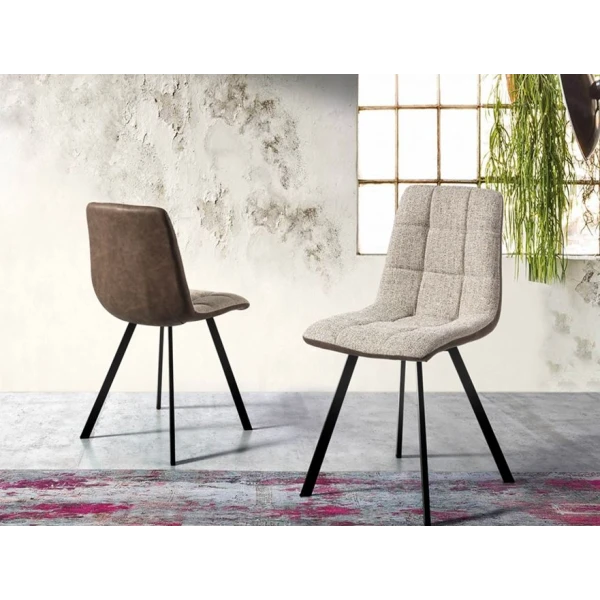 Beige Gepolsterter Esszimmerstuhl