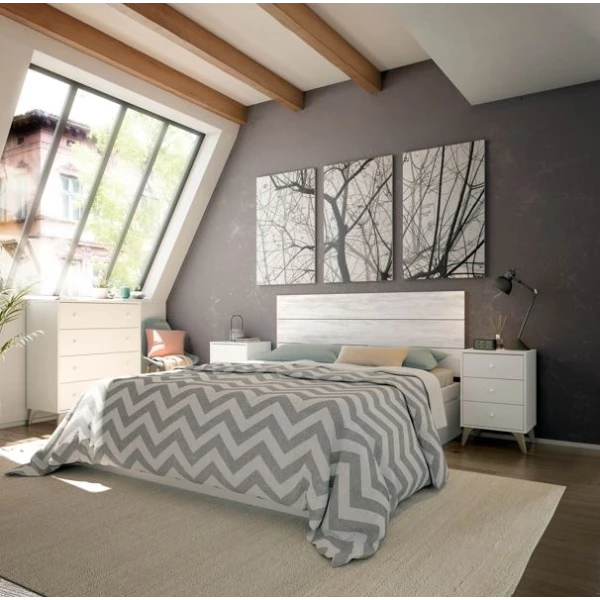 Kopfteil Und 2 Beistelltische