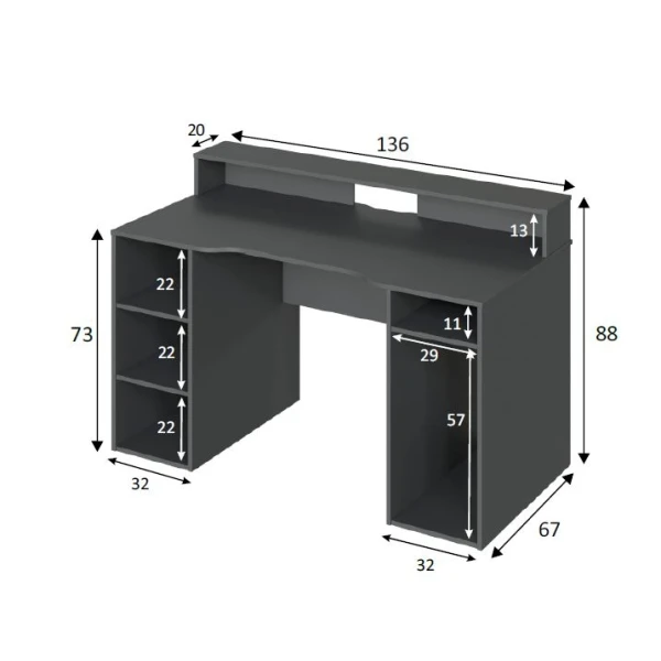 Multifunktionaler Gamertisch