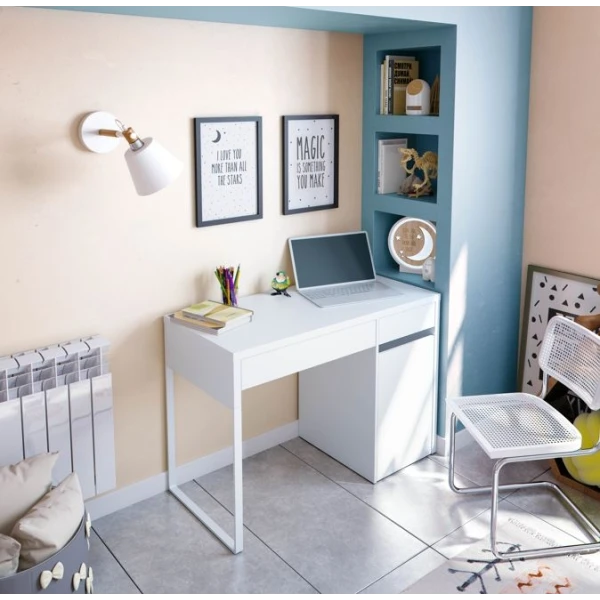  Schreibtisch Mit Schubladen Und Tür