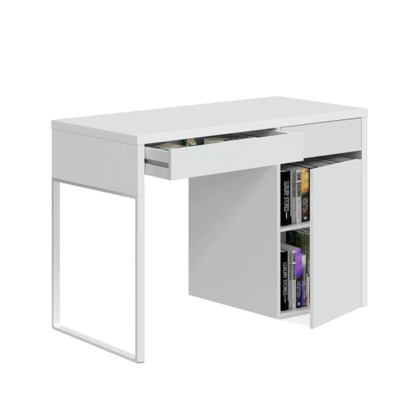  Schreibtisch Mit Schubladen Und Tür