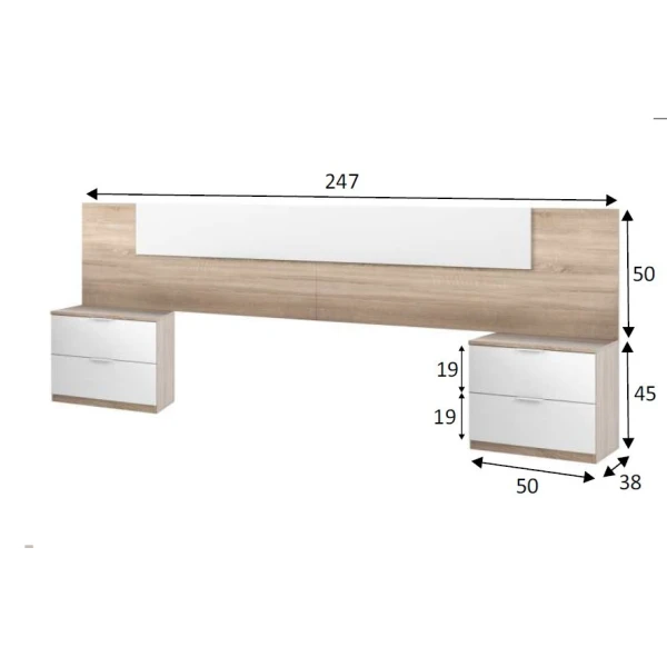 Kopfteil Mit Nachttischen