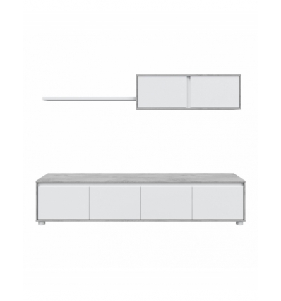 TV-WOHNZIMMER-SET MIT OBER-MODUL KALK