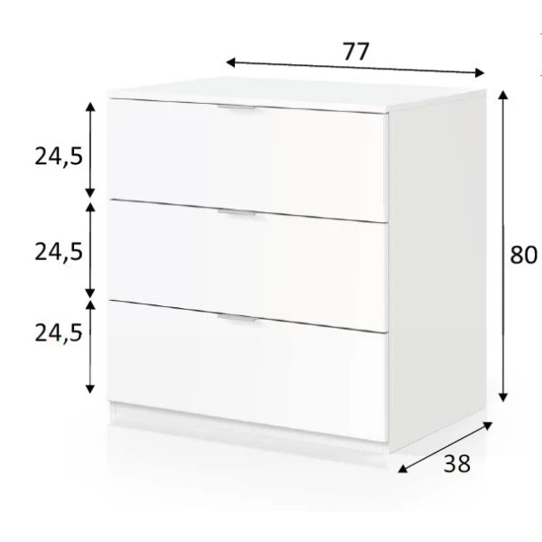 Kommode Mit 3 Schubladen