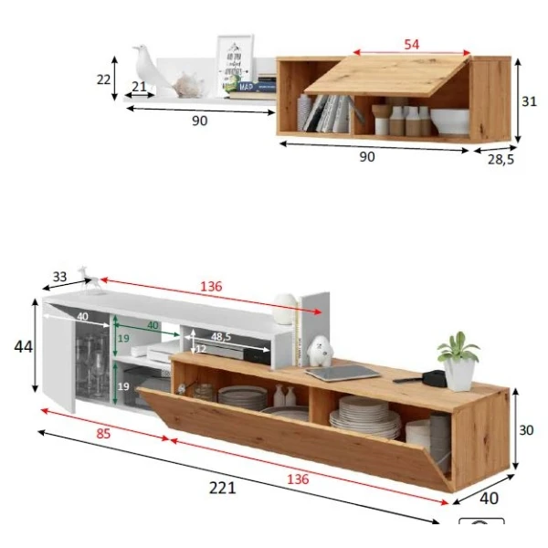 Wohnzimmermöbel-Set