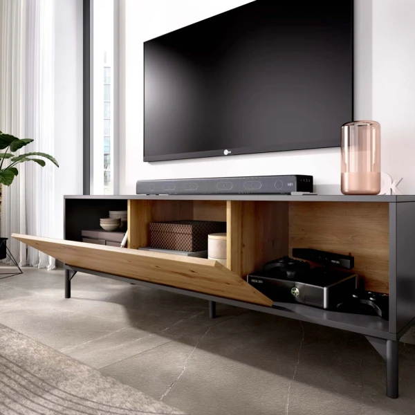 MUEBLE  TV CON PUERTA ABATIBLE JASON