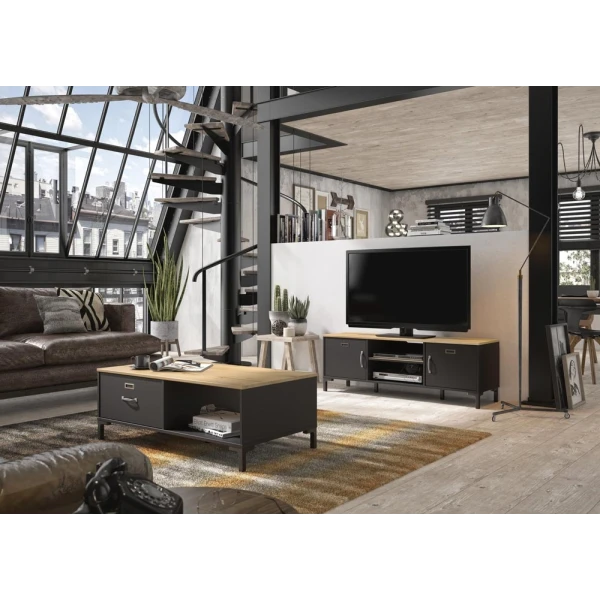 Wohnzimmermöbel im Industrialstil