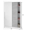 Weißer Schrank / Zement