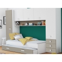 BETT MIT BRÜCKENSCHRANK AREN