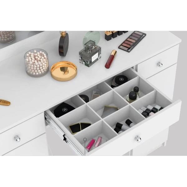 TOCADOR  CON CAJONES Y ARMARIO CLARISE