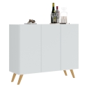 SIDEBOARD 3 TÜREN WEIß CAREY
