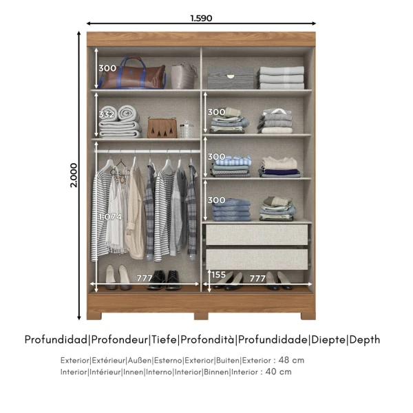 Jugendlicher Kleiderschrank