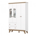 KINDERKLEIDERSCHRANK 4 TÜREN 2 SCHUBLADEN CLOWN