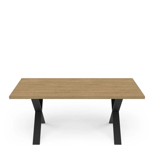 Industrieller Esstisch mit Metallbeinen Cross Vicawu