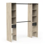 Offener Kleiderschrank Bastet Plus Vicawu ohne Vorhang, komplette Übersicht