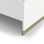 Detail aus Holz in Eiche natur für Bett Nord, hochwertige Textur