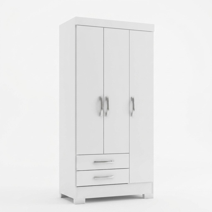 Kleiner Kleiderschrank von 80 cm mit Schubladen und Regalen, kleine Schränke, Garderobenschränke, Jugendkleiderschränke
